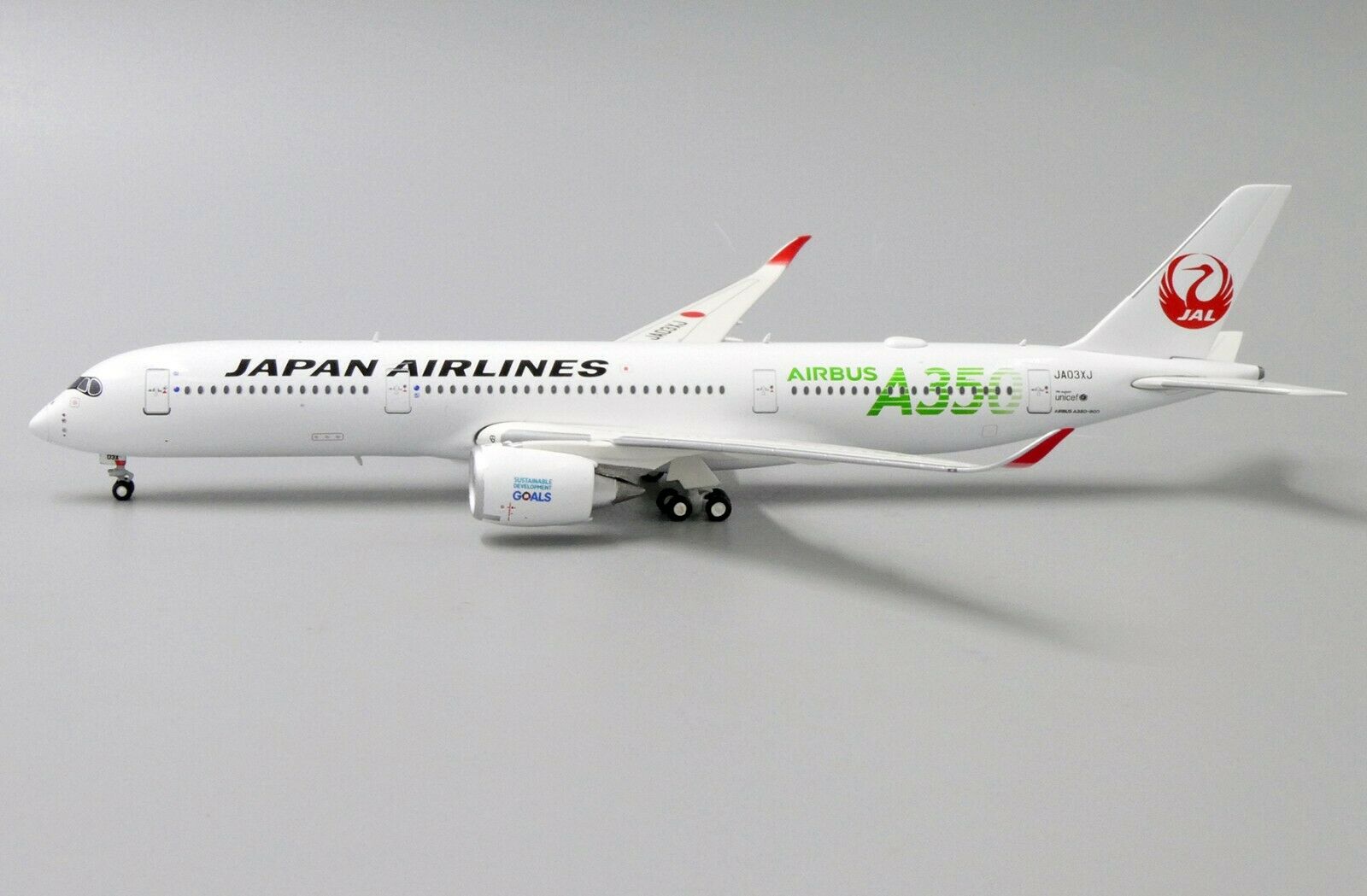JC WINGS 1/400 JAL JAPAN AIRLINES AIRBUS A350-900 JA03XJ (EW4359003)