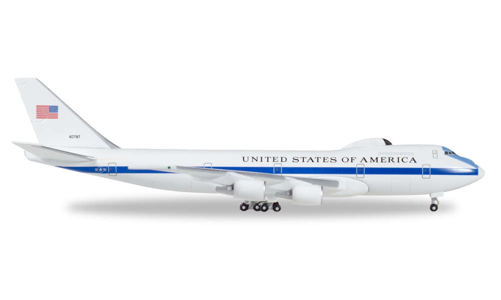 HERPA 1/500 USAF UNITED STATES AIR FORCE BOEING E-4B 74-0787 (529266 ...