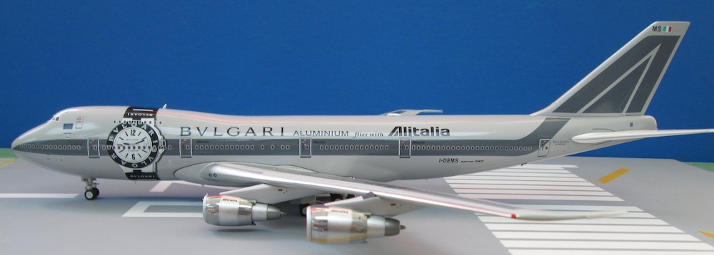 B MODELS 1/200 ALITALIA BOEING 747-200 I-DEMS (B-BULGARI-MS ...